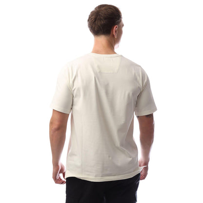 Off White - Back - Cruyff Mens Embro Logo T-Shirt