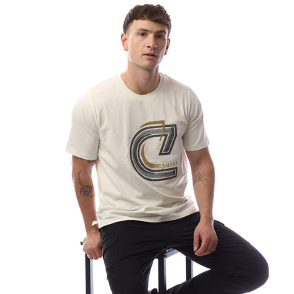 Off White - Lifestyle - Cruyff Mens Embro Logo T-Shirt