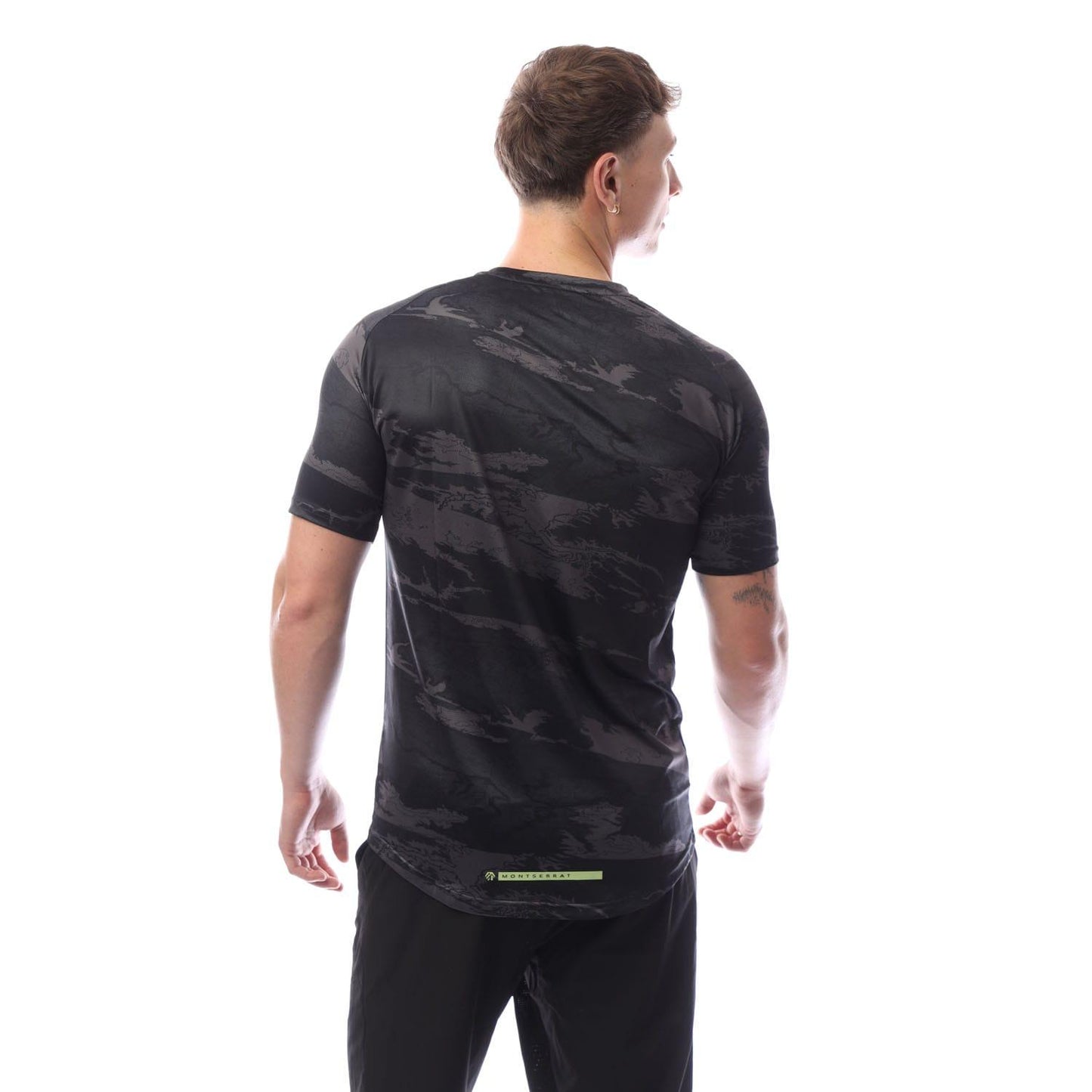 Black - Back - Cruyff Mens Drone T-Shirt