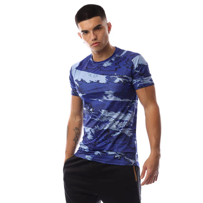 Blue - Front - Cruyff Mens Drone T-Shirt
