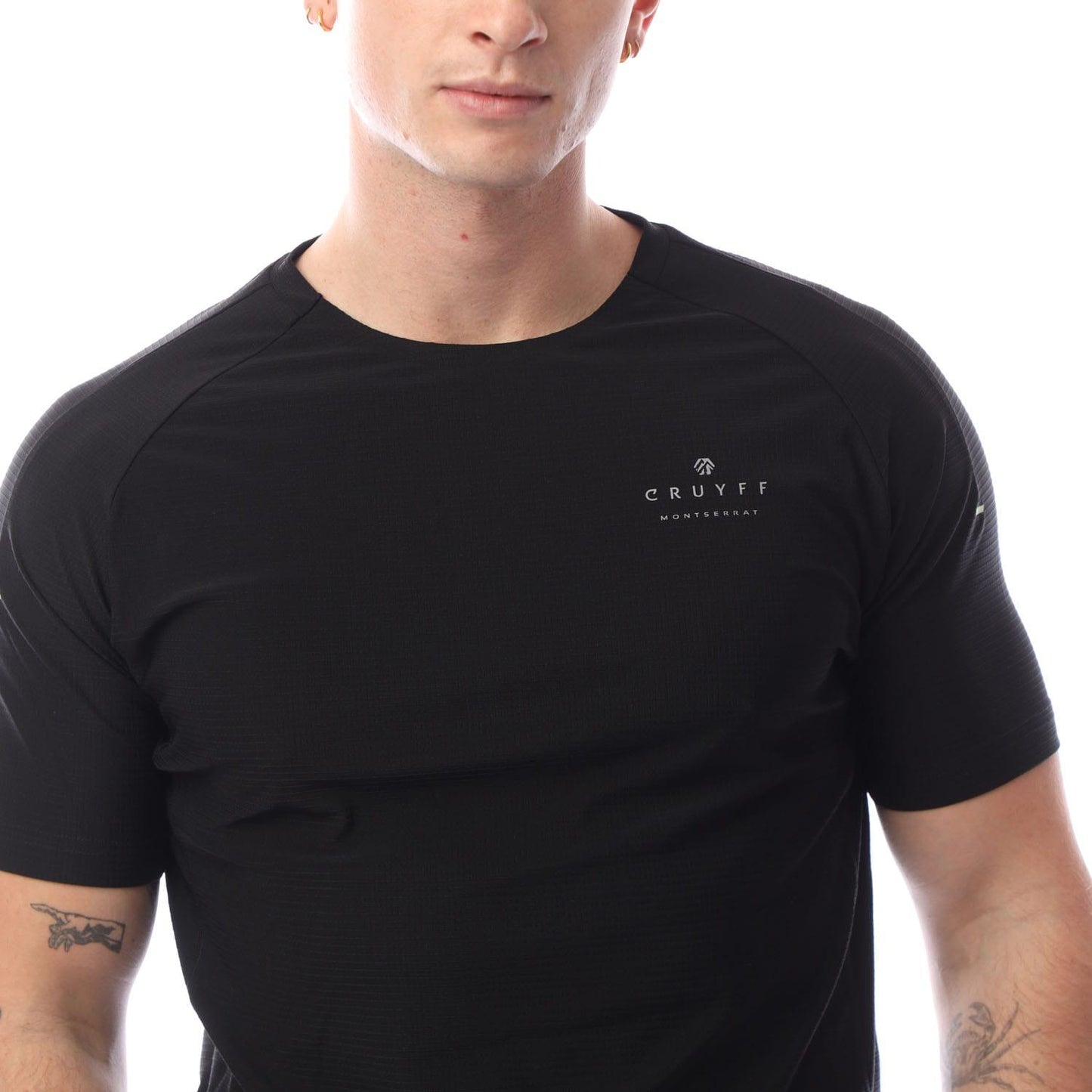 Black - Side - Cruyff Mens System T-Shirt