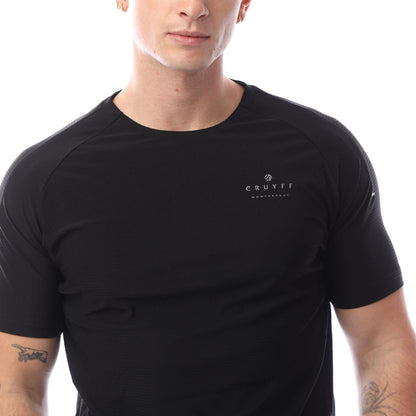 Black - Side - Cruyff Mens System T-Shirt