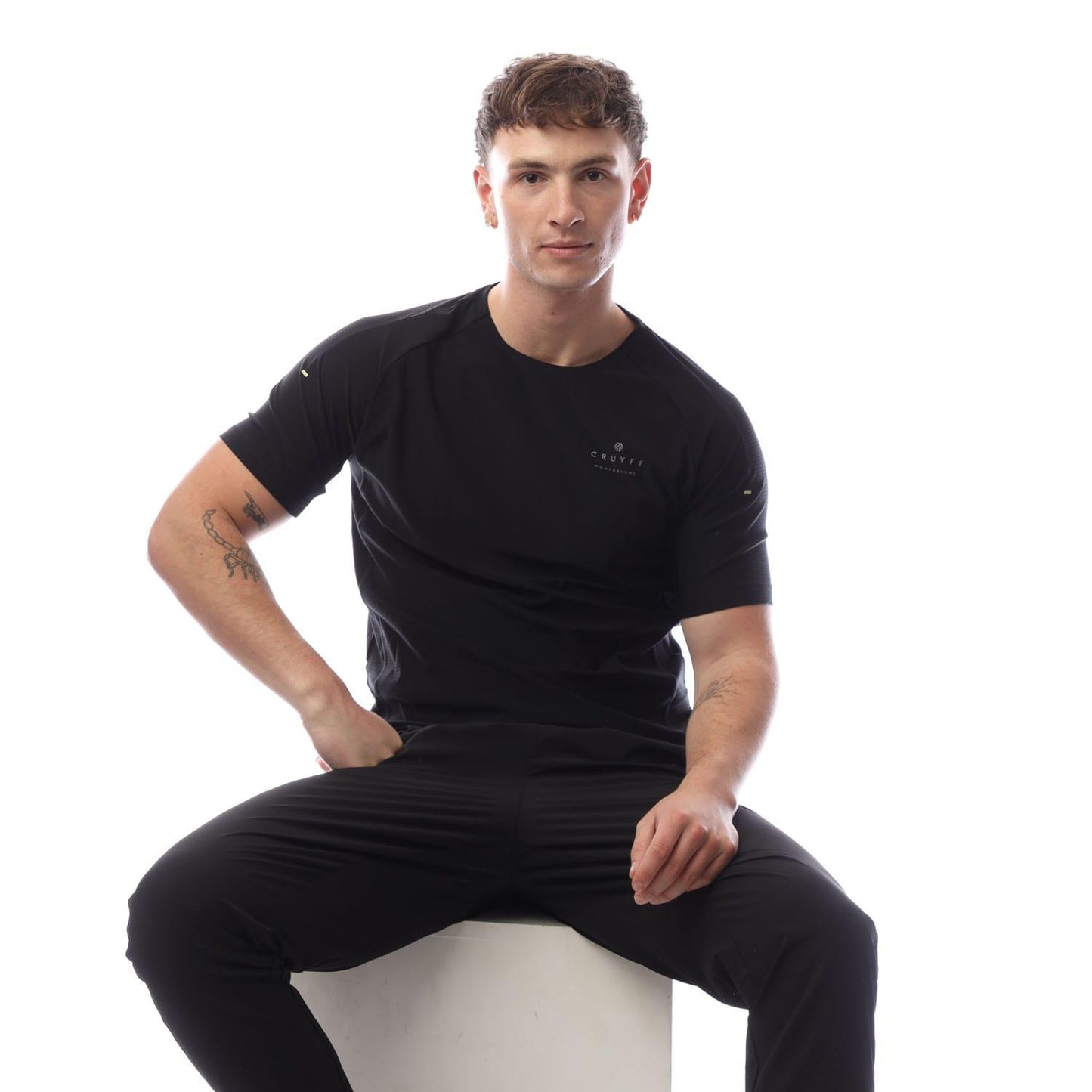 Black - Lifestyle - Cruyff Mens System T-Shirt