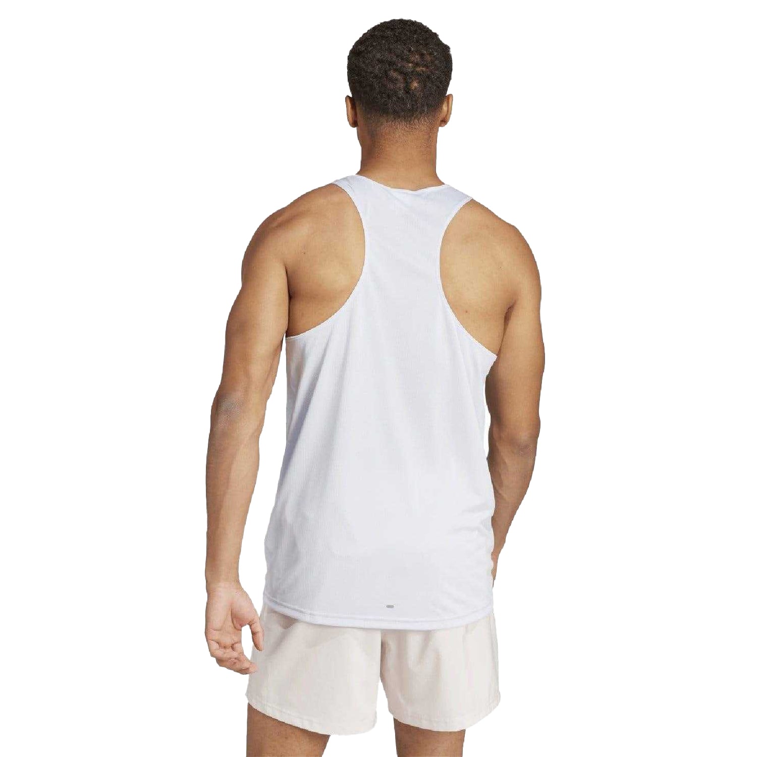 Blue - Back - Adidas Mens Run It Tank Top