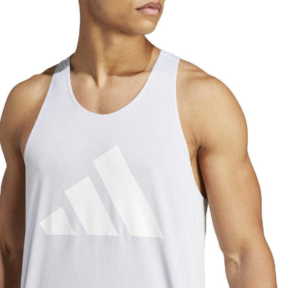 Blue - Side - Adidas Mens Run It Tank Top