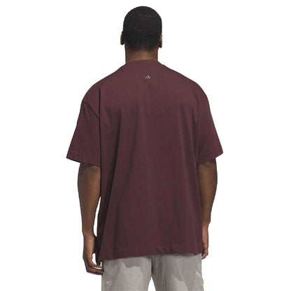 Red - Back - Adidas Unisex Adult Basketball T-Shirt