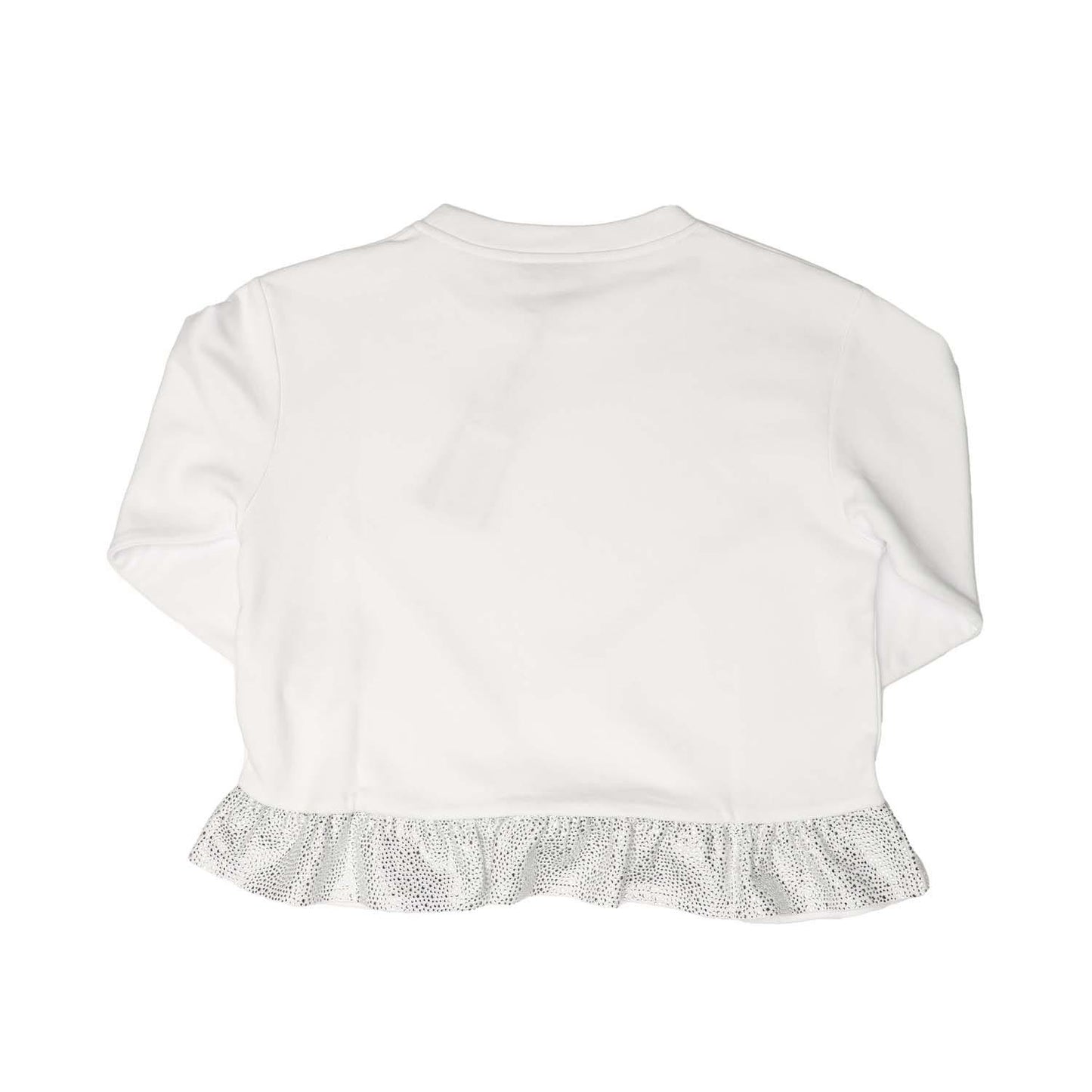 White - Back - Emporio Armani Childrens-Kids Plain Sweatshirt