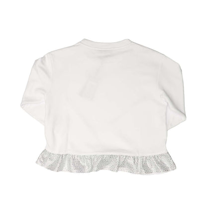 White - Back - Emporio Armani Childrens-Kids Plain Sweatshirt