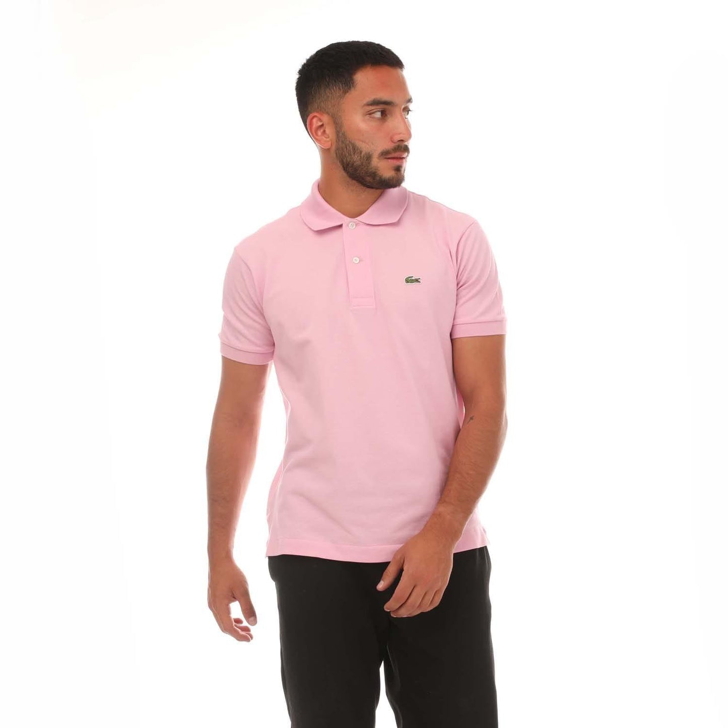 Pink - Front - Lacoste Mens Originals Pique Classic Polo Shirt