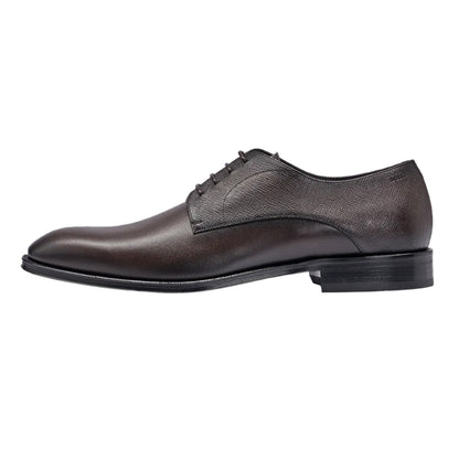 Brown - Lifestyle - Boss Mens Derrek Leather Derby Shoes
