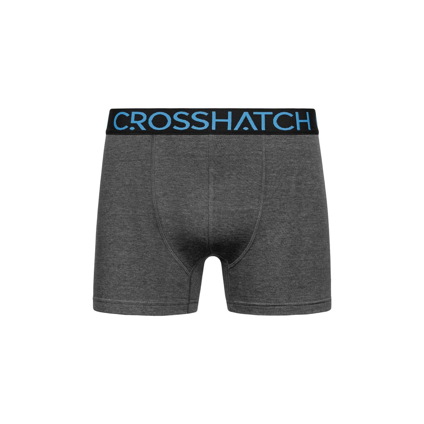 Black-Blue - Side - Crosshatch Mens Knighting Boxer Shorts (Pack of 3)