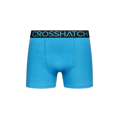 Black-Blue - Lifestyle - Crosshatch Mens Knighting Boxer Shorts (Pack of 3)