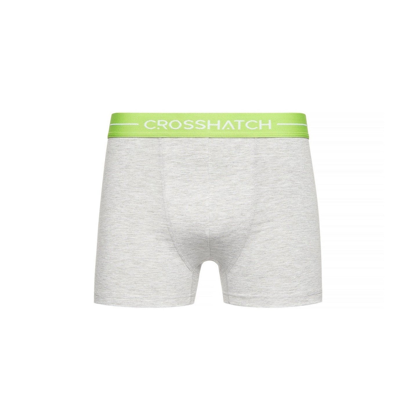 Grey - Back - Crosshatch Mens Astral Boxer Shorts (Pack of 12)