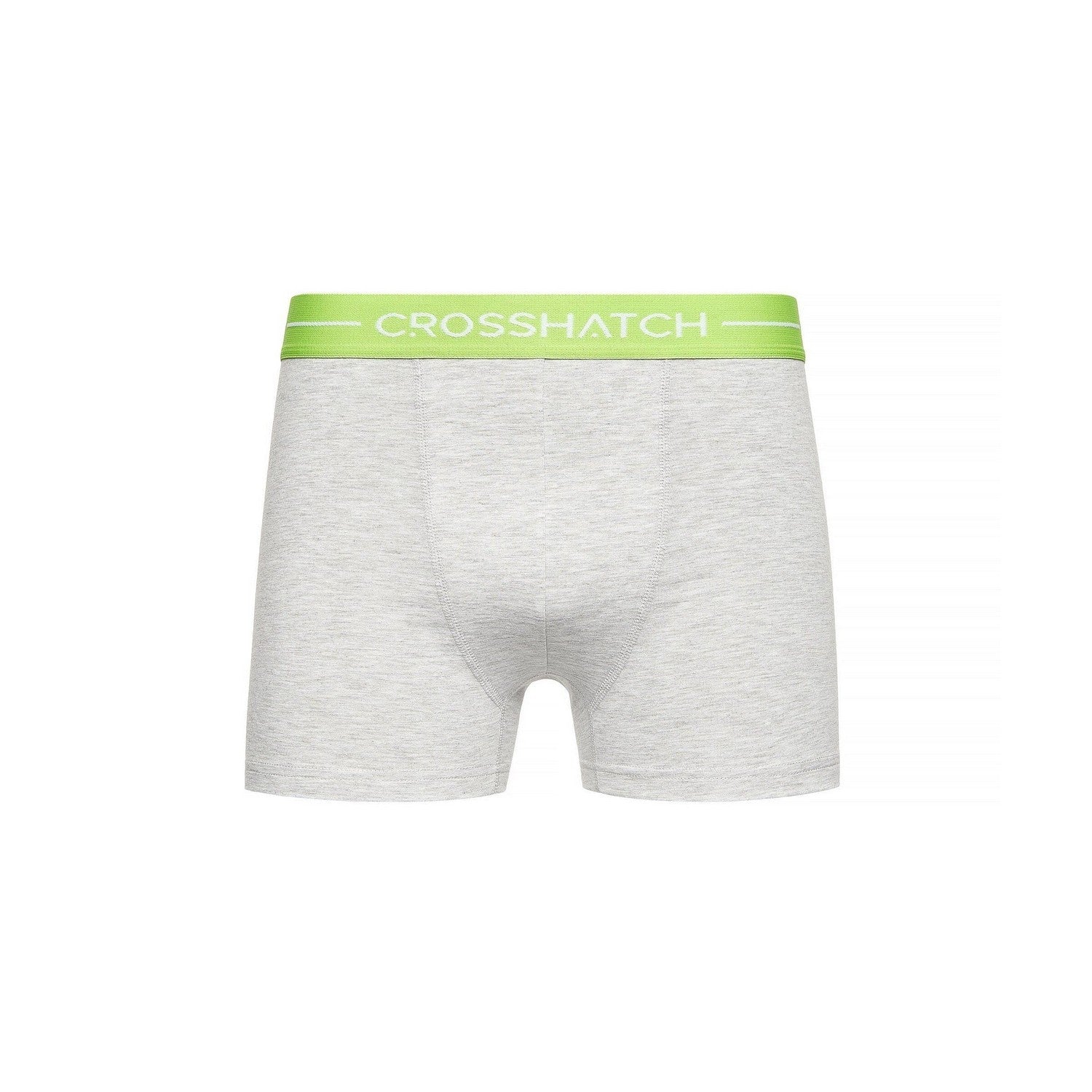 Grey - Back - Crosshatch Mens Astral Boxer Shorts (Pack of 12)