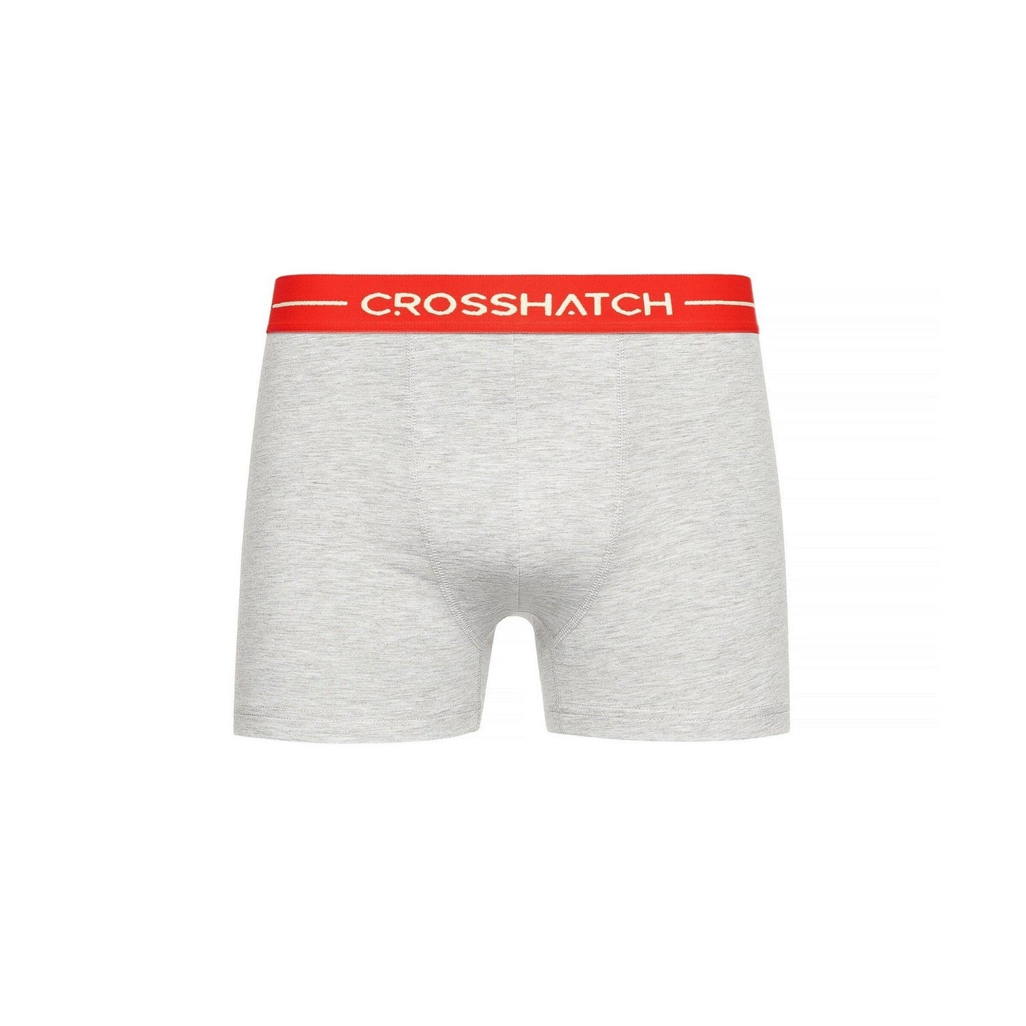 Grey - Side - Crosshatch Mens Astral Boxer Shorts (Pack of 12)