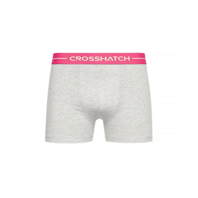 Grey - Lifestyle - Crosshatch Mens Astral Boxer Shorts (Pack of 12)