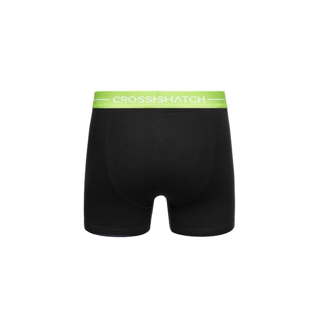 Black - Lifestyle - Crosshatch Mens Astral Boxer Shorts (Pack of 12)