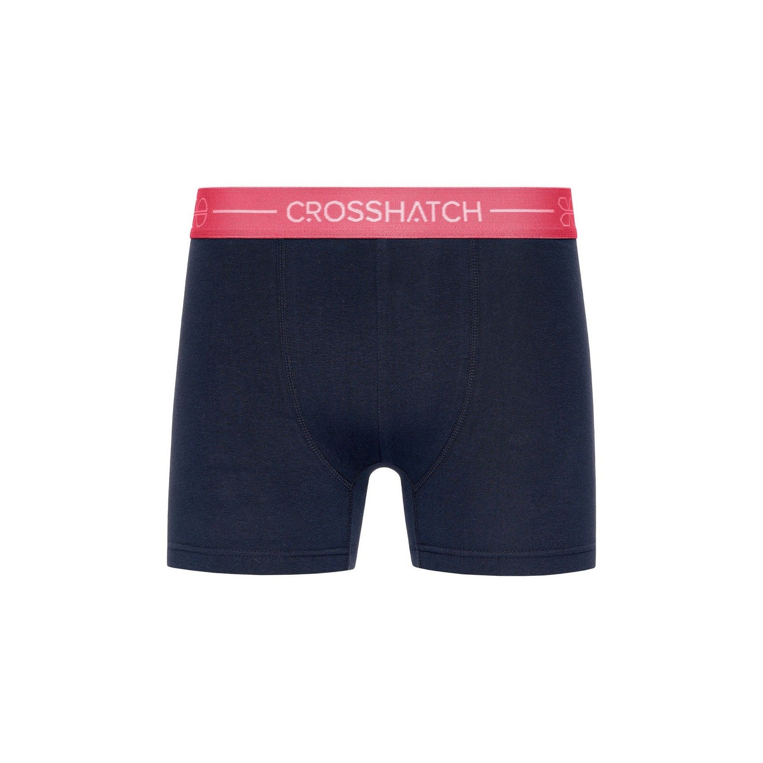 Blue - Side - Crosshatch Mens Astral Boxer Shorts (Pack of 3)