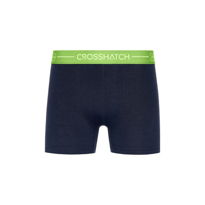 Blue - Lifestyle - Crosshatch Mens Astral Boxer Shorts (Pack of 3)
