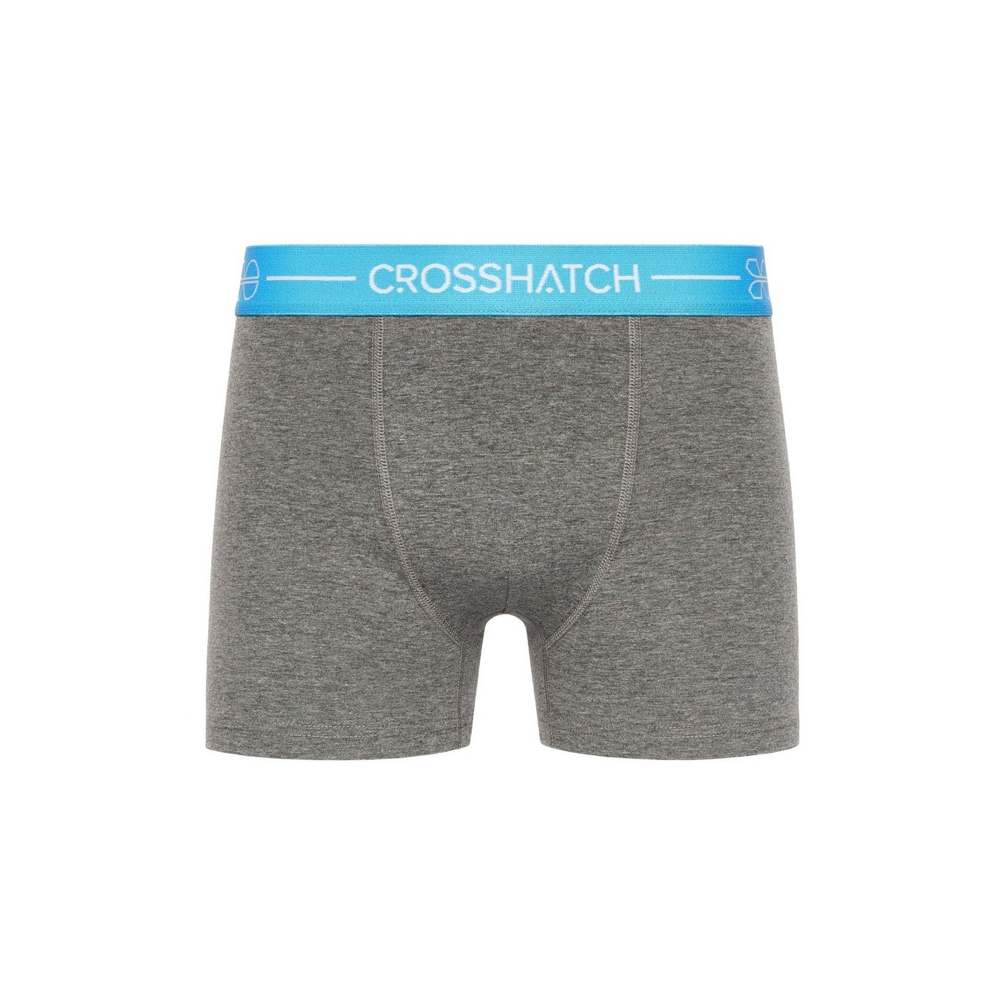 Grey - Back - Crosshatch Mens Astral Boxer Shorts (Pack of 3)