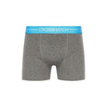 Grey - Back - Crosshatch Mens Astral Boxer Shorts (Pack of 3)