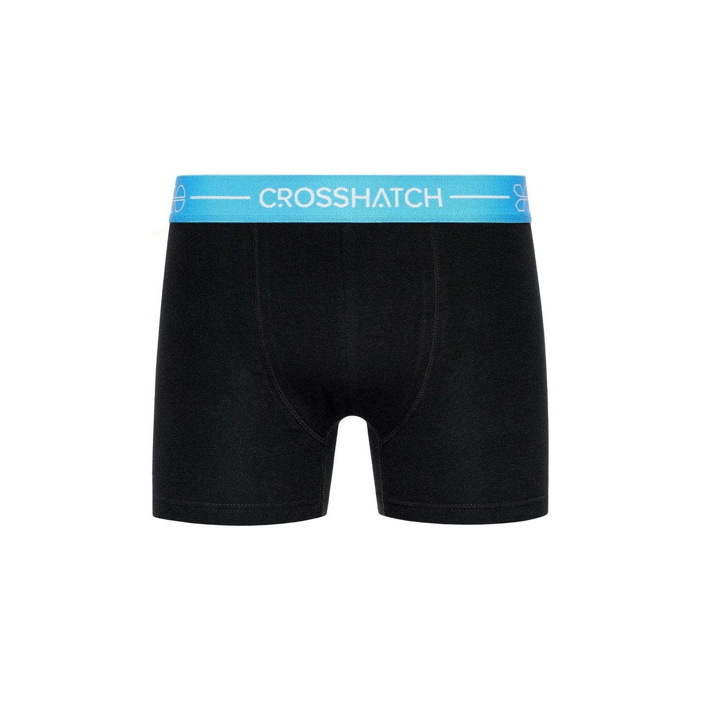 Black - Back - Crosshatch Mens Astral Boxer Shorts (Pack of 3)