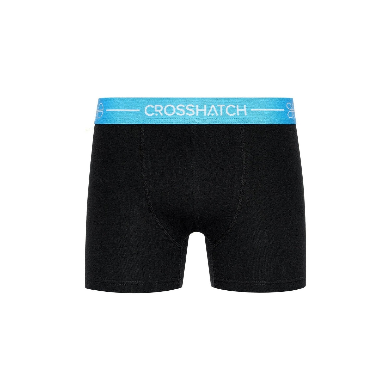Black - Back - Crosshatch Mens Astral Boxer Shorts (Pack of 3)