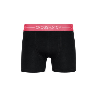 Black - Lifestyle - Crosshatch Mens Astral Boxer Shorts (Pack of 3)