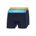 Blue - Front - Crosshatch Mens Astral Boxer Shorts (Pack of 3)