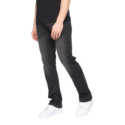 Black - Pack Shot - Crosshatch Mens Winsbury Bootcut Jeans