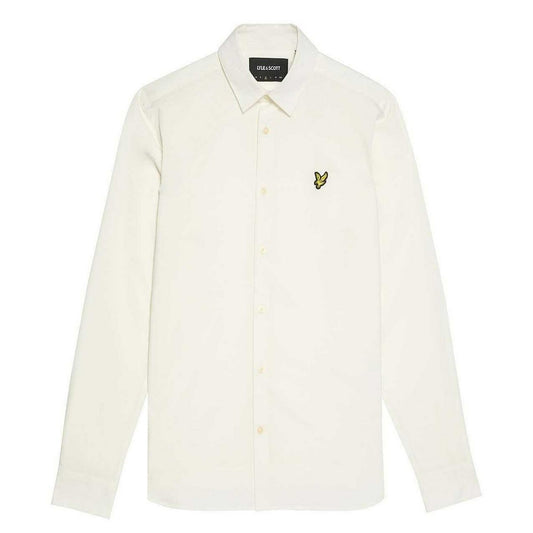 White - Front - Lyle & Scott Mens Bamboo Long-Sleeved Shirt