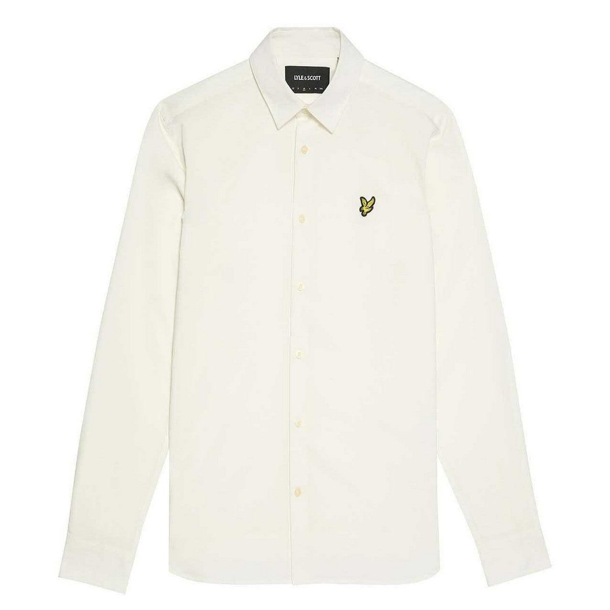 White - Front - Lyle & Scott Mens Bamboo Long-Sleeved Shirt