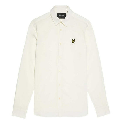 White - Front - Lyle & Scott Mens Bamboo Long-Sleeved Shirt