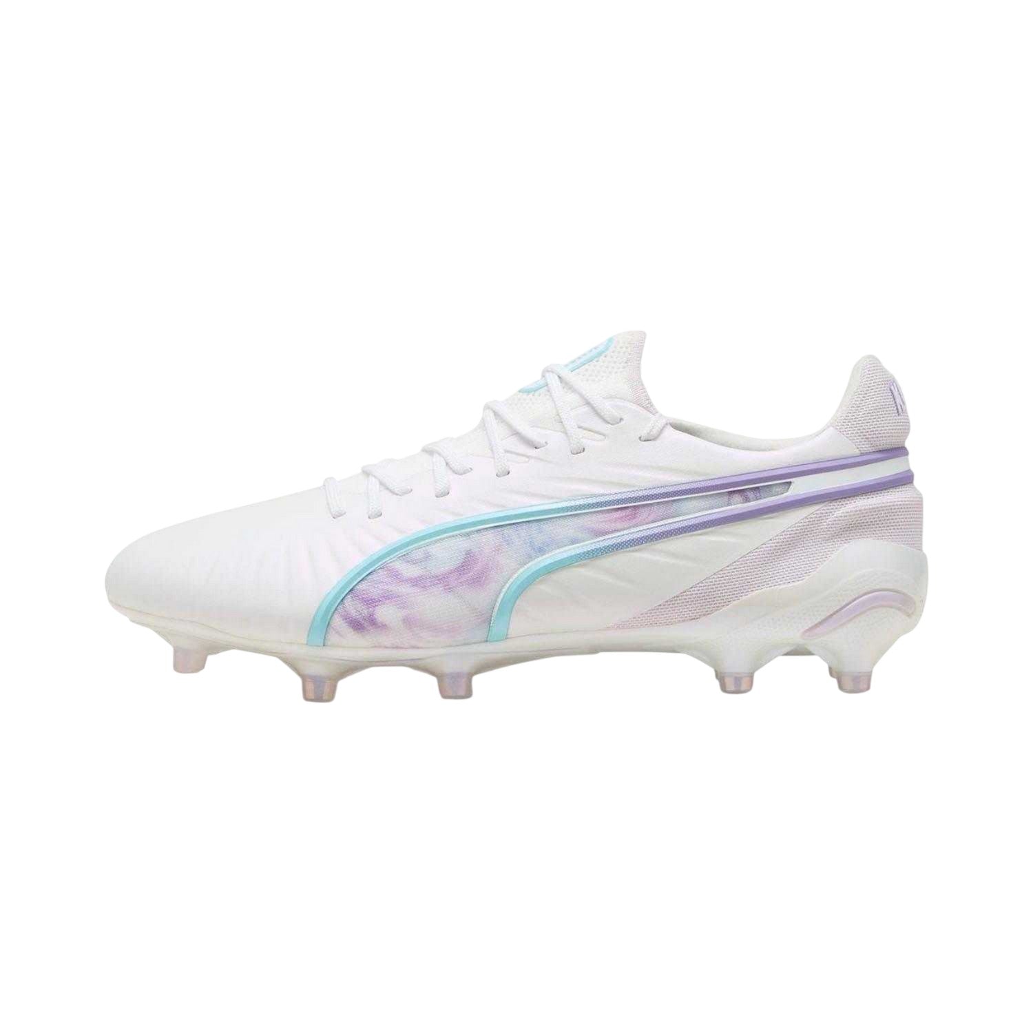 White - Side - Puma Womens-Ladies King Ultimate Brilliance Artificial Ground Football Boots
