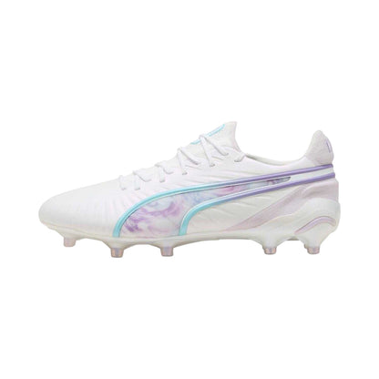 White - Side - Puma Womens-Ladies King Ultimate Brilliance Artificial Ground Football Boots