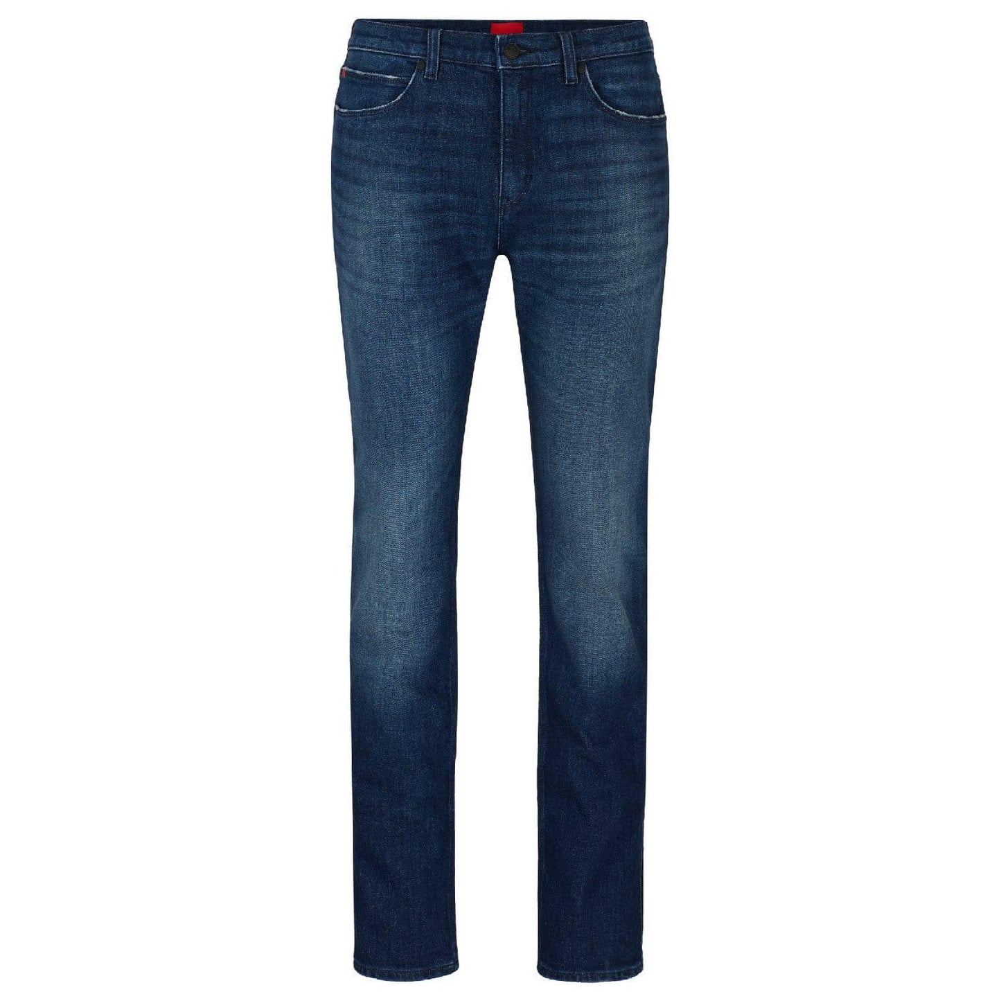 Dark Blue - Front - Hugo Boss Mens 708 Slim Jeans