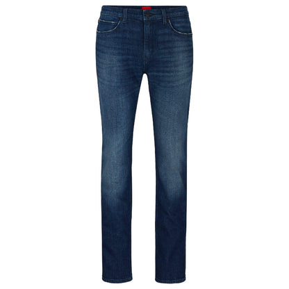 Dark Blue - Front - Hugo Boss Mens 708 Slim Jeans