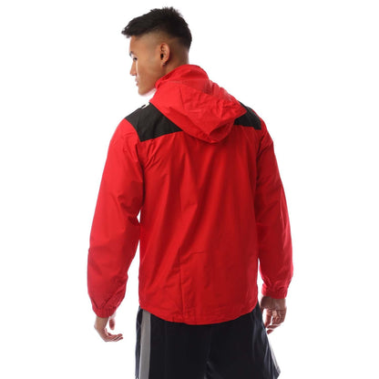 Red - Back - Sondico Mens Precision Waterproof Jacket