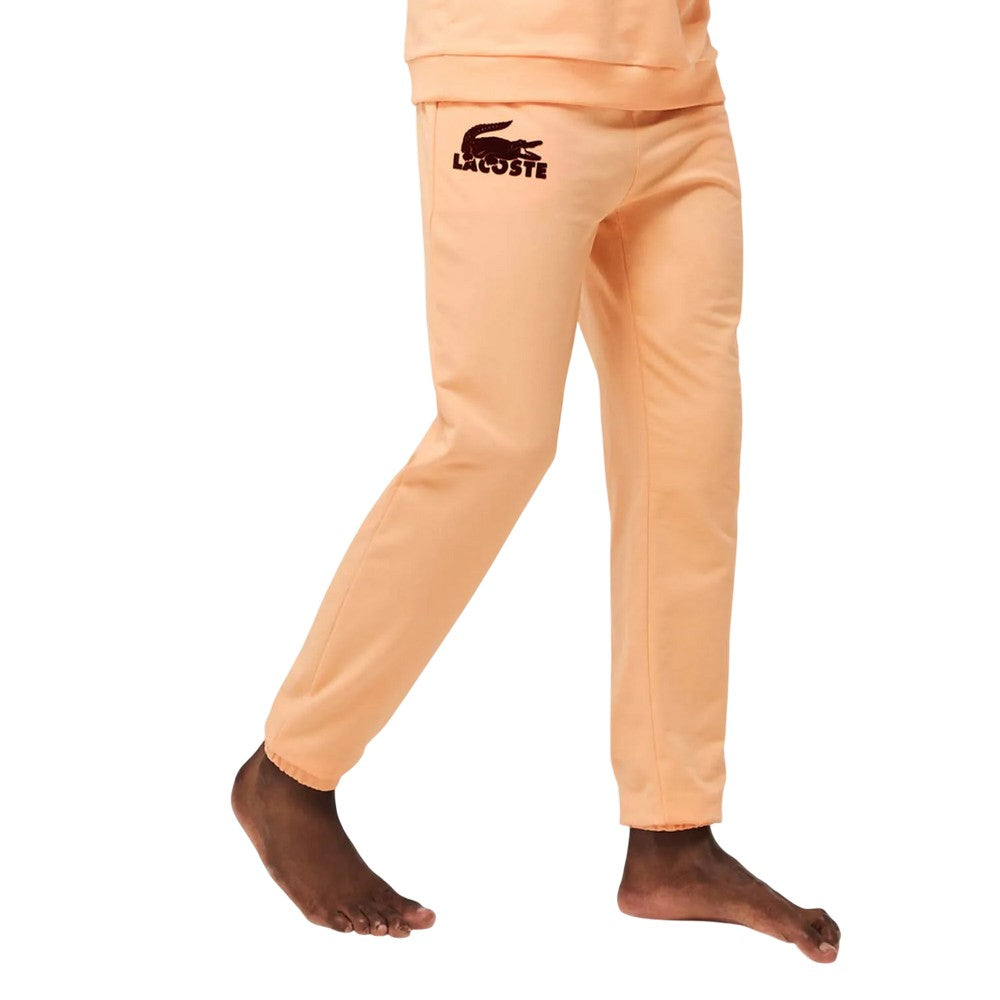 Orange - Lifestyle - Lacoste Mens Fleece Lounge Jogging Bottoms