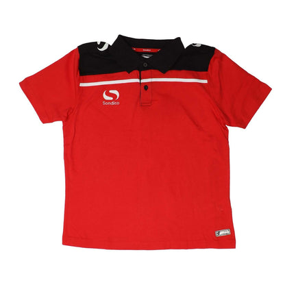 Red - Front - Sondico Boys Precision Polo Shirt