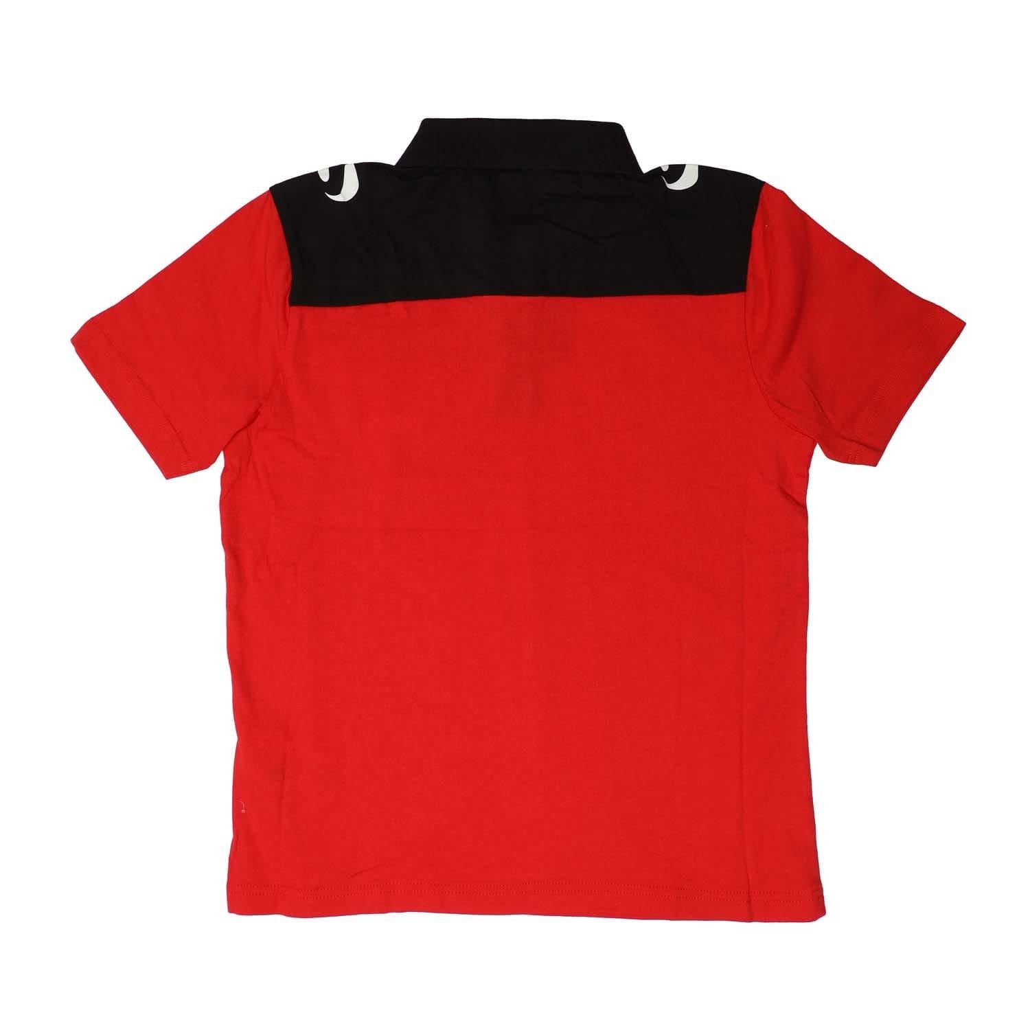 Red - Back - Sondico Boys Precision Polo Shirt