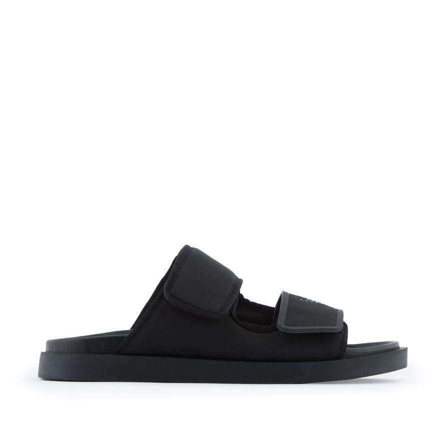 Black - Front - Emporio Armani Unisex Adult Plain Sandals
