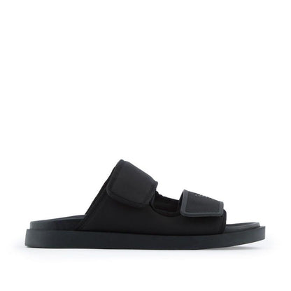 Black - Front - Emporio Armani Unisex Adult Plain Sandals