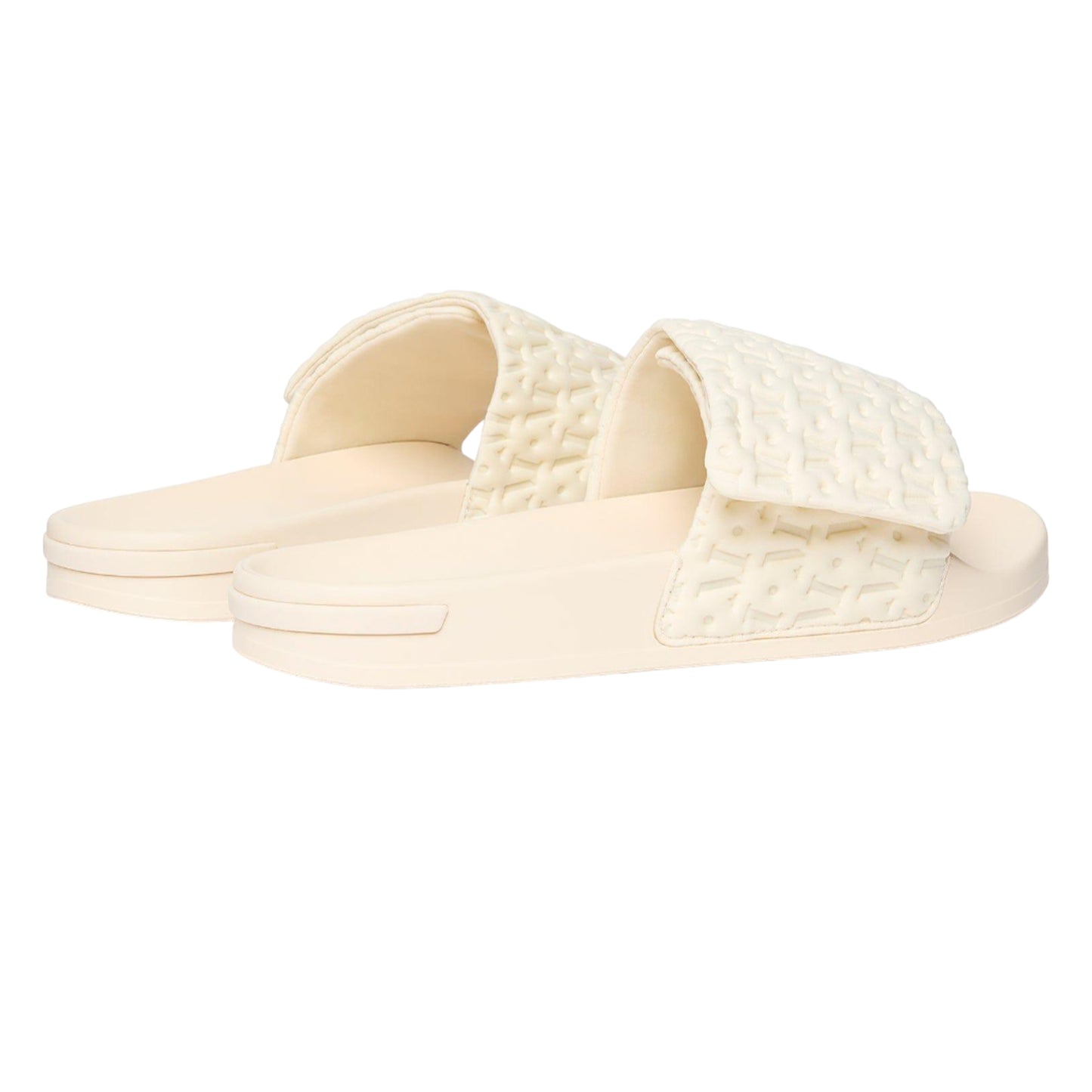 Black - Front - Mallet Womens-Ladies Plain Sliders