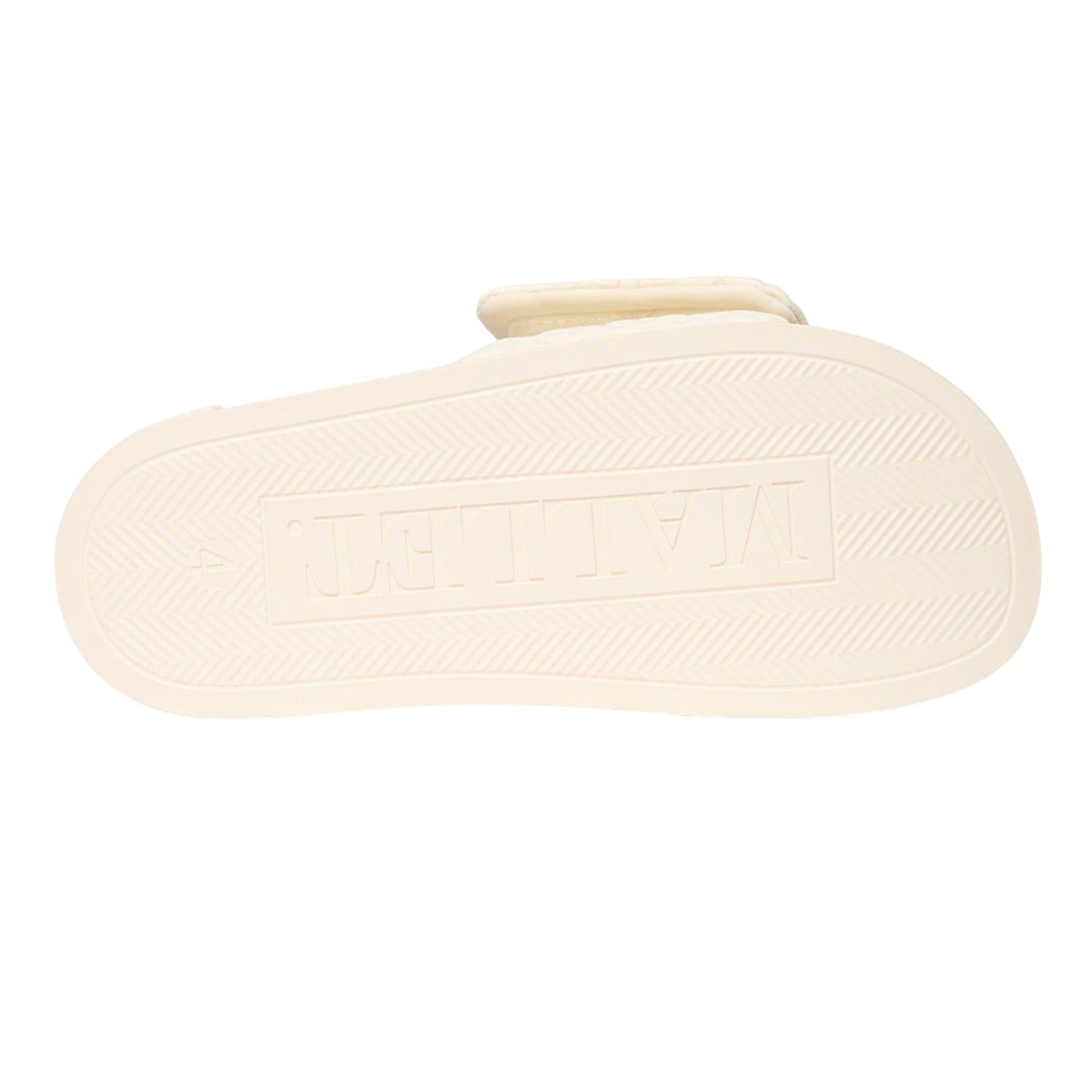 Beige - Side - Mallet Womens-Ladies Plain Sliders