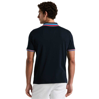 Navy - Back - Original Penguin Mens Interlock Polo Shirt