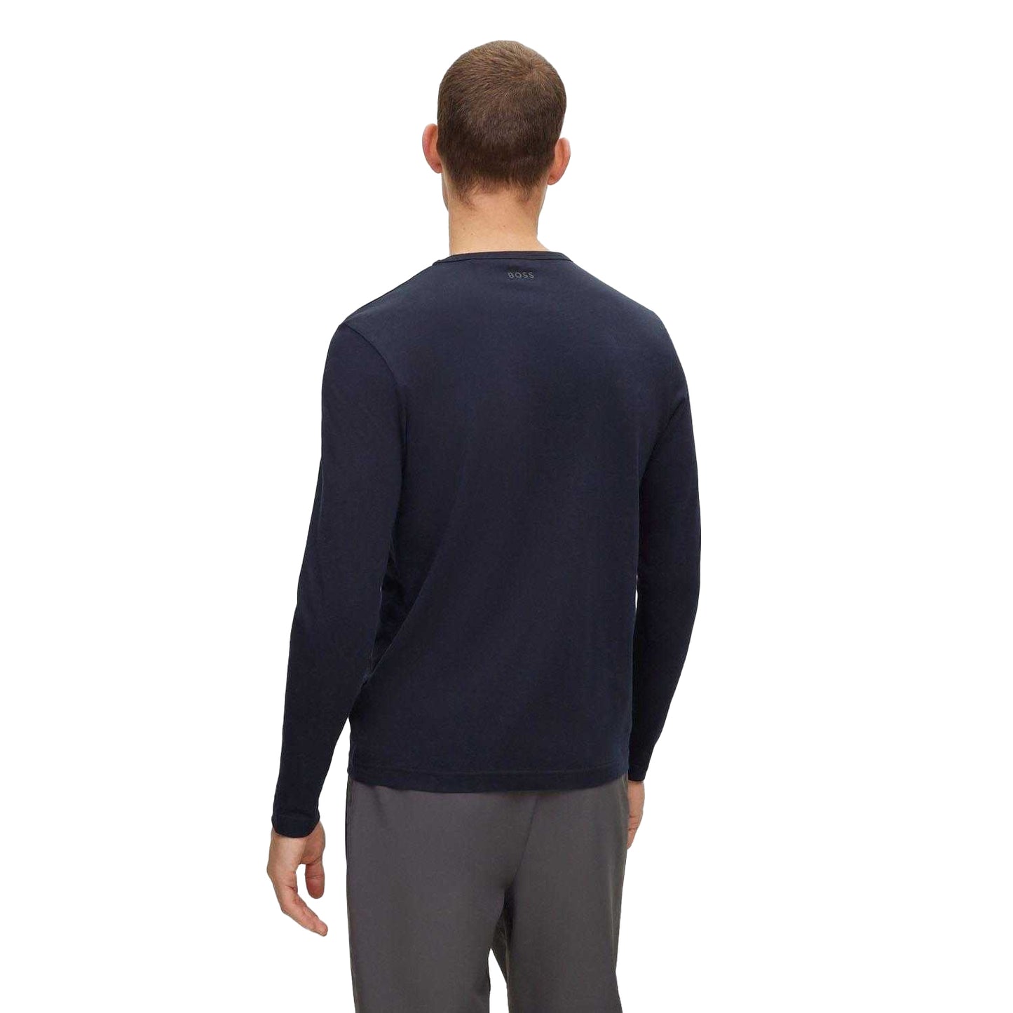 Dark Blue - Back - Boss Mens Tognbo Logo T-Shirt