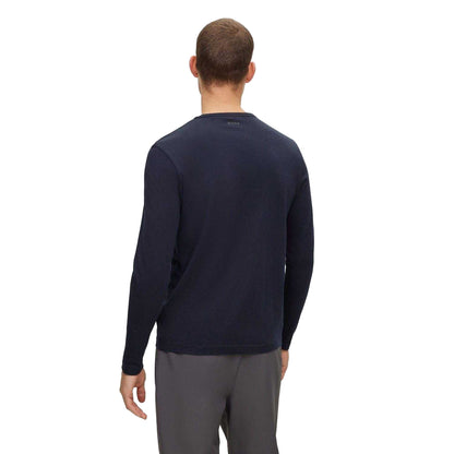 Dark Blue - Back - Boss Mens Tognbo Logo T-Shirt