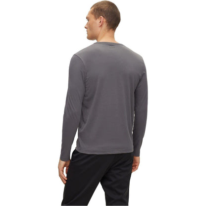 Grey - Front - Boss Mens Tognbo Logo T-Shirt