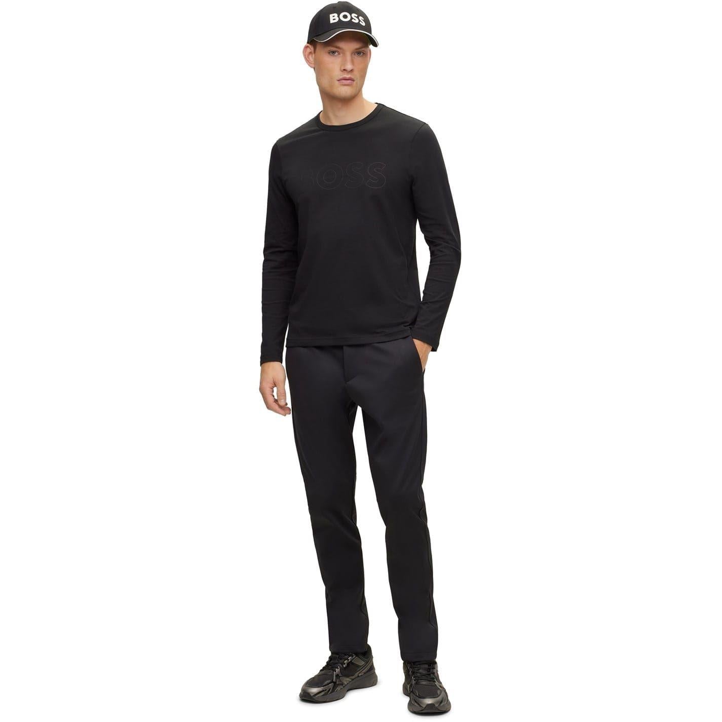 Black - Side - Boss Mens Tognbo Logo T-Shirt